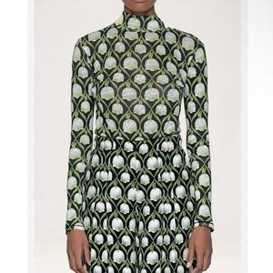 NEW Agua By Agua Bendita Cayena Floral Perla Bodysuit $310 MSRP size large